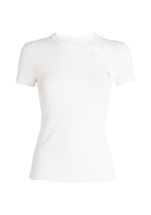 Helmut Lang Cotton Cut-Out T-Shirt