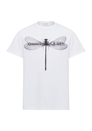 Alexander Mcqueen Dragonfly Print T-Shirt