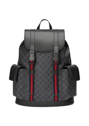 Gucci Leather Gg Supreme Backpack