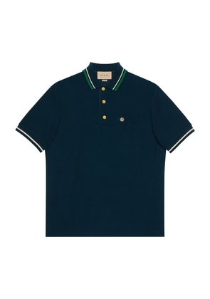 Gucci Wool-Cotton Polo Shirt