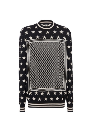 Balmain Mini Monogram Stars Sweater