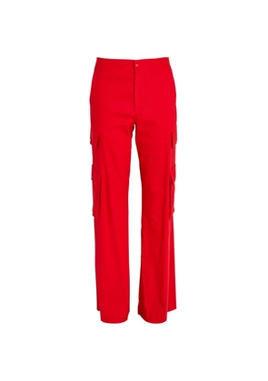Alice + Olivia Linen-Blend Hayes Cargo Trousers