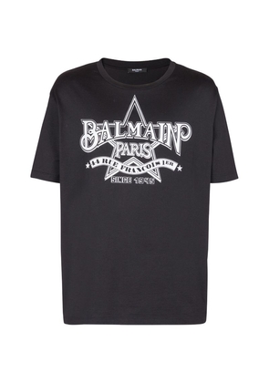Balmain Star Print Logo T-Shirt