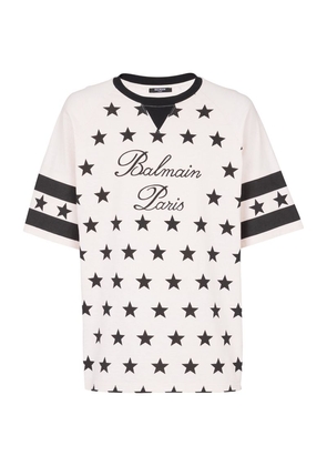 Balmain Oversized Stars Logo T-Shirt