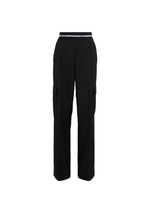 Helmut Lang Stretch-Wool Cargo Trousers
