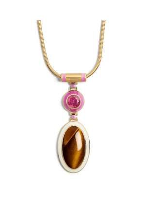 Emily P. Wheeler Yellow Gold And Rubellite Janice Necklace