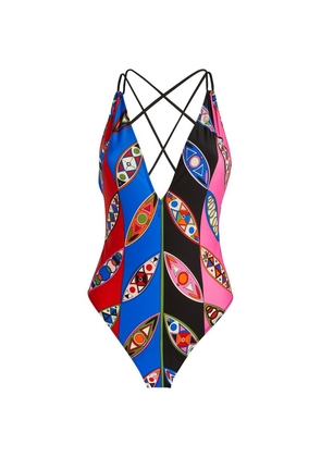 Pucci Deep Plunge Swimsuit