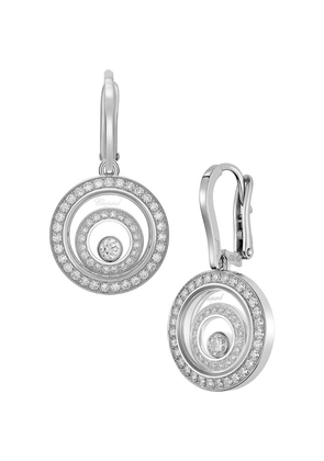 Chopard White Gold And Diamond Happy Spirit Earrings