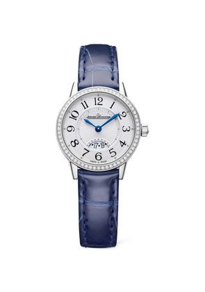 Jaeger-LeCoultre Small Stainless Steel and Diamond Rendez-Vous Date Watch 29mm