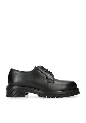 Off-White Leather Chunky-Soled Derby Shoes