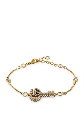 Gucci Crystal Double G Key Bracelet