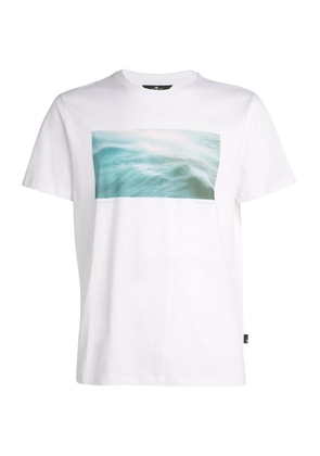 7 For All Mankind Wave Print T-Shirt