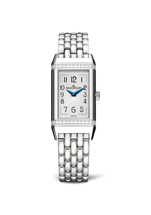 Jaeger-Lecoultre Stainless Steel And Diamond Reverso One Watch 20Mm