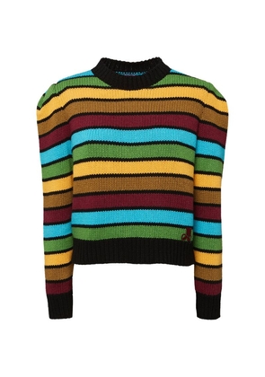 La Doublej Merino Wool-Blend Striped Sweater