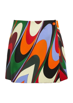 Pucci Silk Printed Mini Skirt
