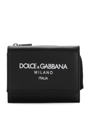 Dolce & Gabbana Calfskin French-Flap Wallet