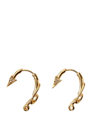Burberry Gold-Plated Hook Earrings