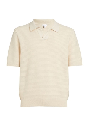 Sunspel Egyptian Cotton Knitted Polo Shirt