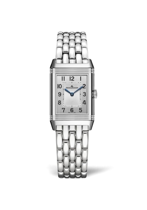 Jaeger-Lecoultre Small Stainless Steel And Diamond Reverso Classic Duetto Watch 21Mm