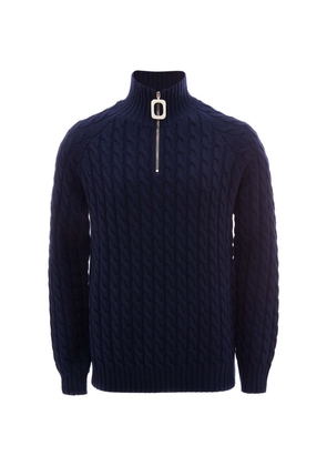JW Anderson Cable-Knit Henley Sweater