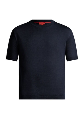 Isaia Wool And Silk-Blend T-Shirt