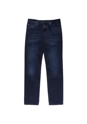 7 For All Mankind Straight Luxe Dark-Wash Jeans