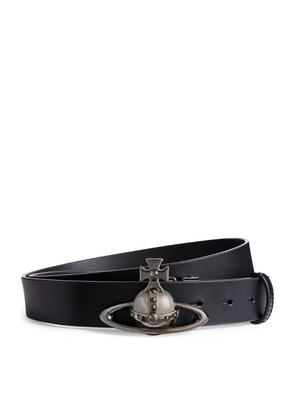 Vivienne Westwood Leather Orb Belt