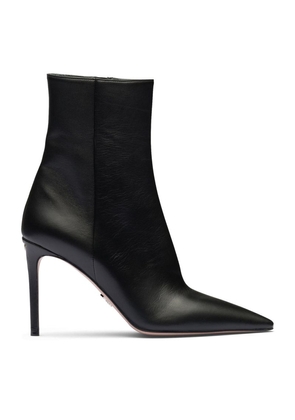 Prada Leather Heeled Boots 95
