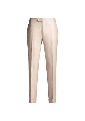Isaia Silk And Cashmere Tailored Trousers