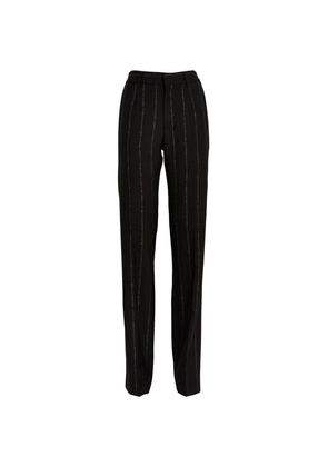 Alessandra Rich Pinstripe Tailored Trousers