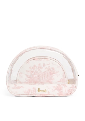 Harrods Toile Cosmetic Bag (Set Of 2)