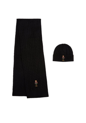Polo Ralph Lauren Wool-Cashmere Beanie And Scarf Set