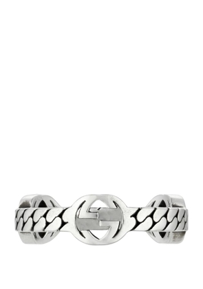 Gucci Sterling Silver Interlocking G Ring