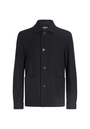 Zegna Wool-Cotton Jerseywear Chore Jacket