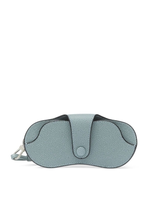 Valextra Leather Detachable-Lanyard Glasses Case