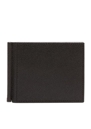 Valextra Leather Simple Grip Wallet