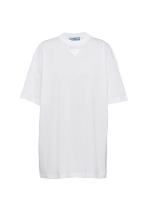Prada Triangle-Patch Oversized T-Shirt
