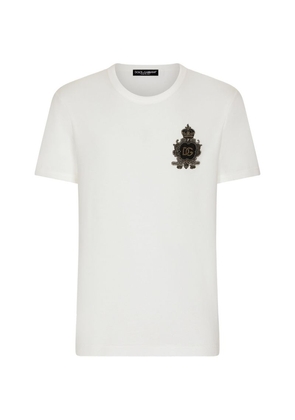 Dolce & Gabbana Embellished Logo T-Shirt
