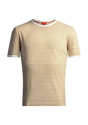 Isaia Cotton Striped T-Shirt