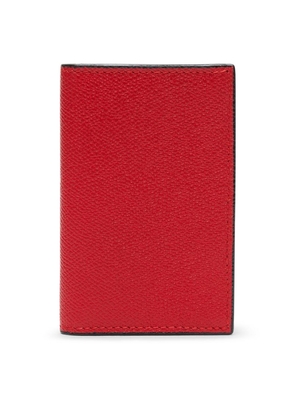 Valextra Leather Onda Card Holder