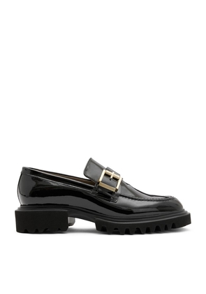 AllSaints Patent Leather Emily Loafers 40