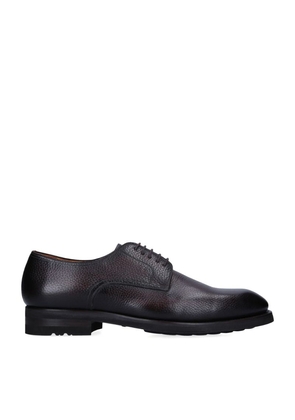 Magnanni Grained Leather Derby Shoes
