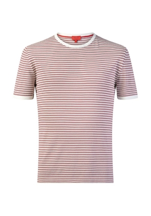 Isaia Cotton Striped T-Shirt