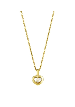 Chopard Yellow Gold And Diamond Happy Diamonds Icons Pendant Necklace