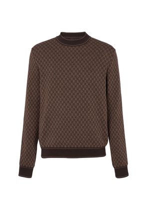 Balmain Mini Monogram Jacquard Sweater