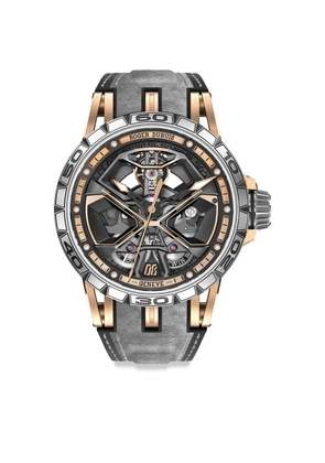 Roger Dubuis Rose Gold Excalibur Spider Huracán Watch 45Mm
