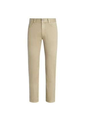 Zegna Stretch Linen-Cotton Slim Jeans