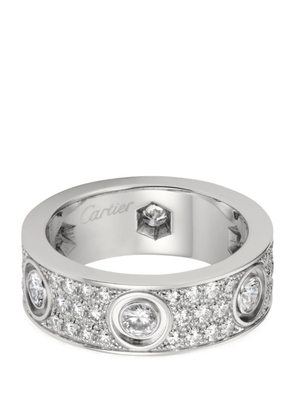 Cartier White Gold And Diamond Love Ring