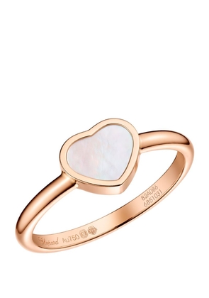 Chopard Rose Gold And Mother-Of-Pearl My Happy Hearts Ring