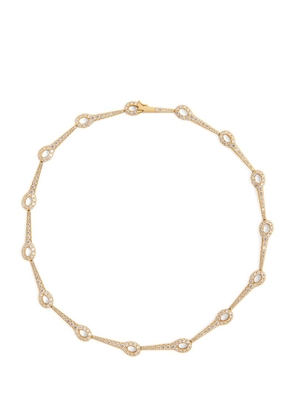 Melissa Kaye Yellow Gold And Diamond Lola Needle Necklace